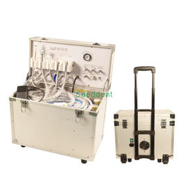 China Dental Mobile Cart Portable Turbine Unit with 550W built in air compressor  SE-Q038 supplier